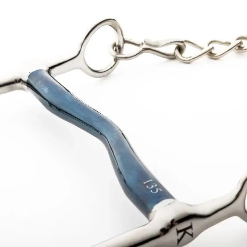 Dressur-Zaumgebiss für Pferde Kavalkade Ergonomic Tongue Port 3/4