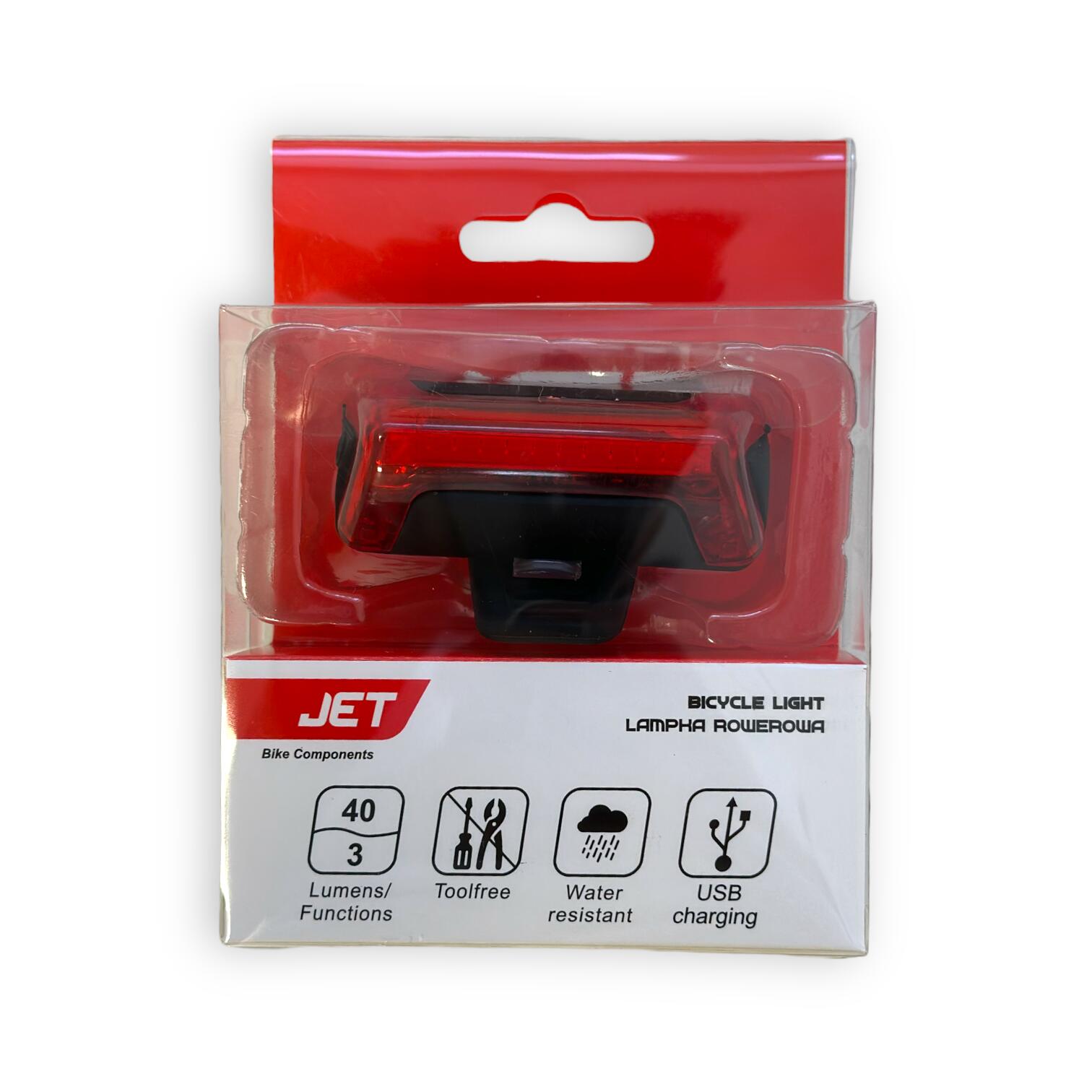Lampa tył  JET PU71 40 lumenów USB 4/4