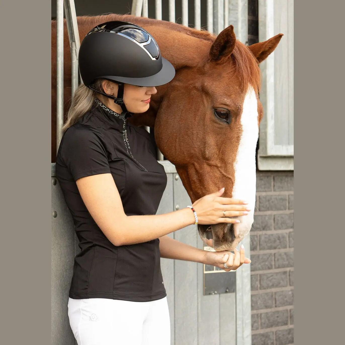 Harry's Horse Paardrijcap Mont Blanc Glossy - Zwart 9/9