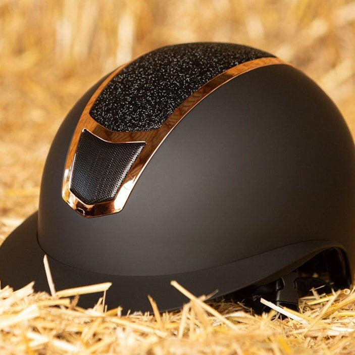 Harry's Horse Casquette de Sécurité Mont Blanc Sparkle - Noir Rose Or 14/15