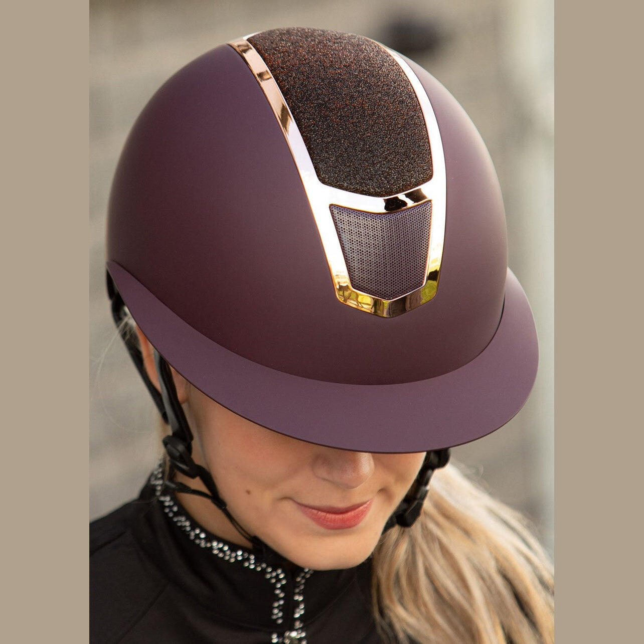 Harry's Horse Casquette de Sécurité Mont Blanc Sparkle - Noir Rose Or 10/15