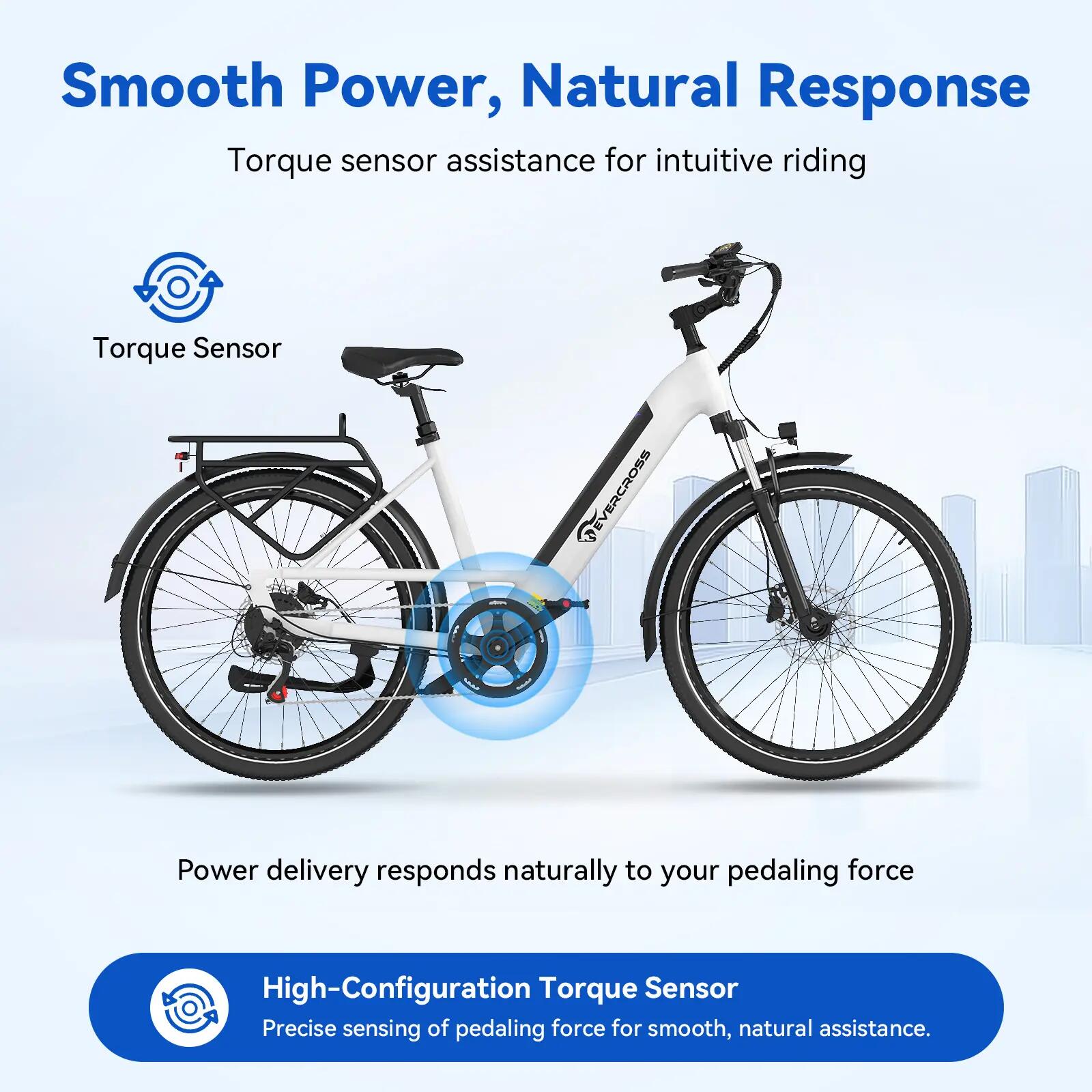 Bicicleta eléctrica adulto 27,5" EK25 - Sensor de par, 250W, 36V 13Ah, NFC, APP 4/15