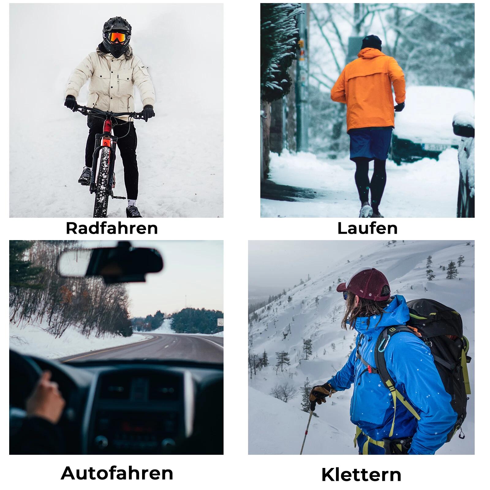 ROCKBROS Winter Fahrradhandschuhe Winddicht Fleece 6/6