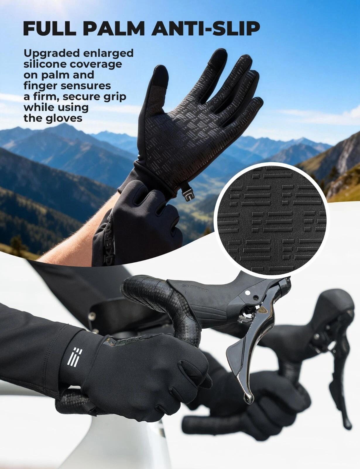 ROCKBROS Warme Radhandschuhe Anti-Rutsch 5/7