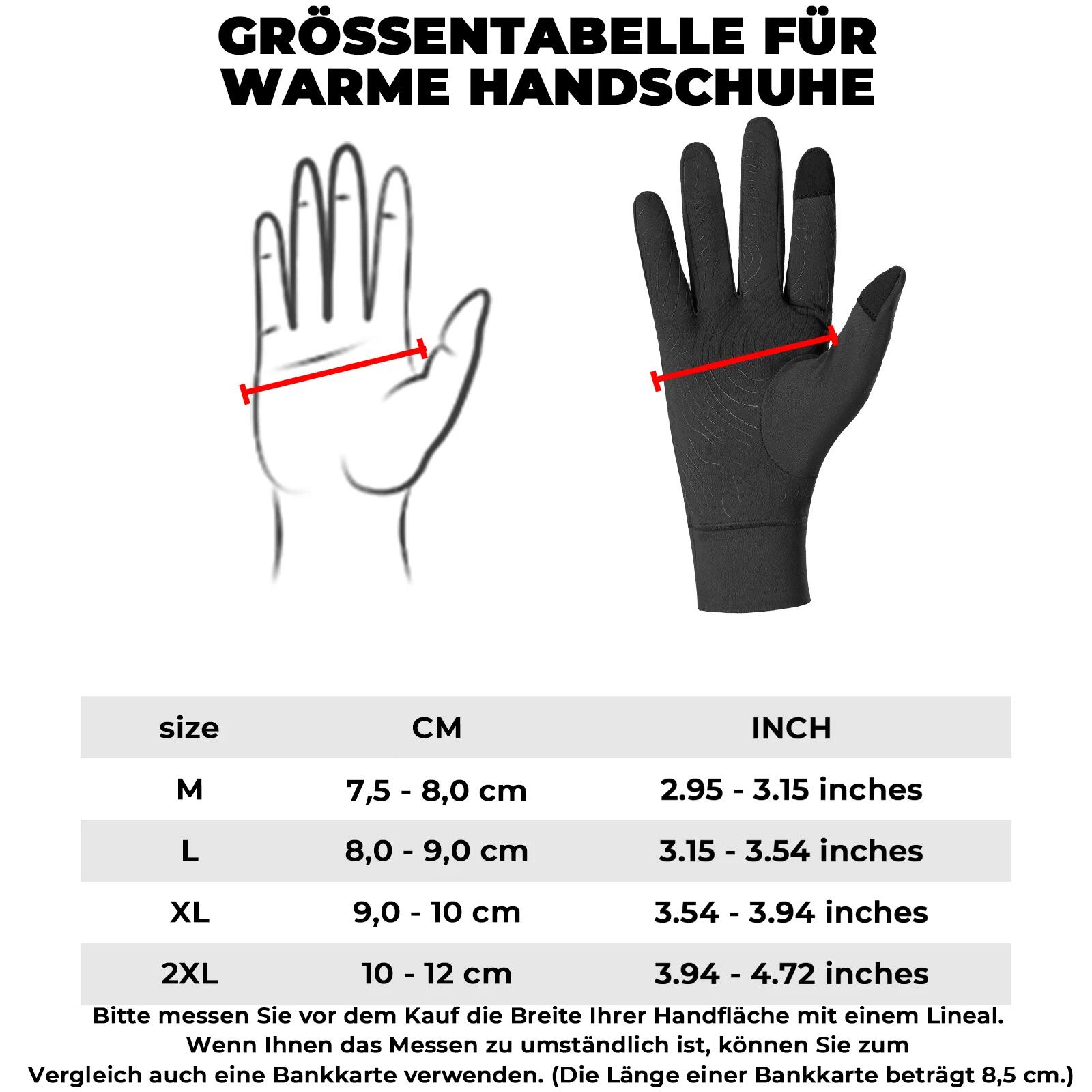 ROCKBROS Winter Fahrradhandschuhe Winddicht Fleece 2/6