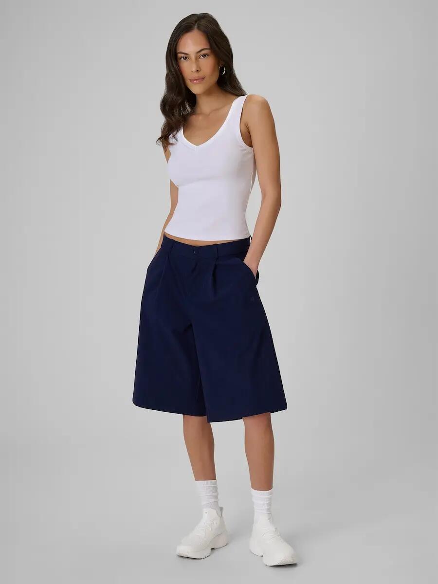 Top slim z prążkowanej dzianiny damsk 4F 4FRSS26TSLEF337 3/6