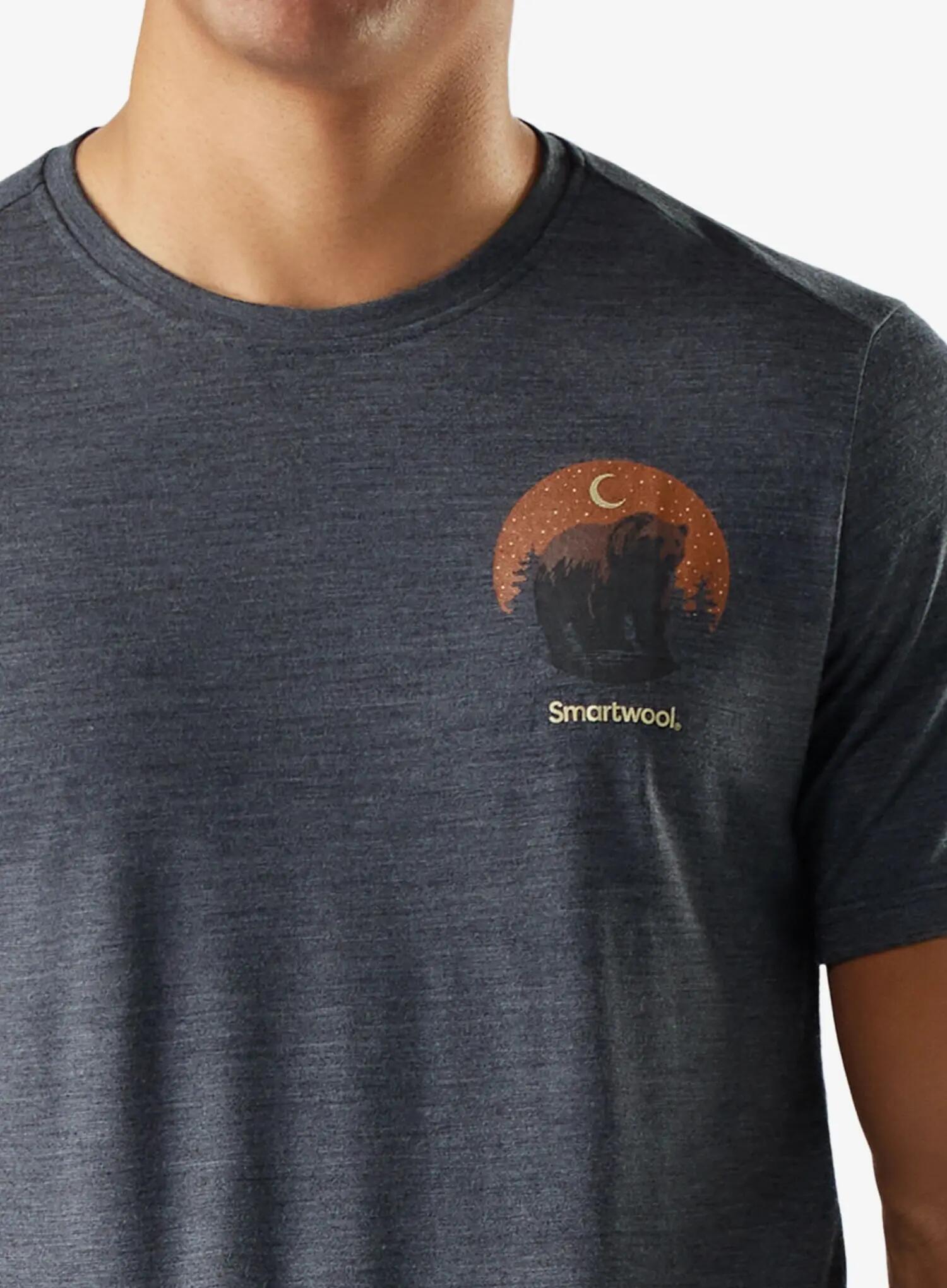 Koszulka merino Smartwool Lunar Bear Active Short Sleeve Graphic Tee 2/2