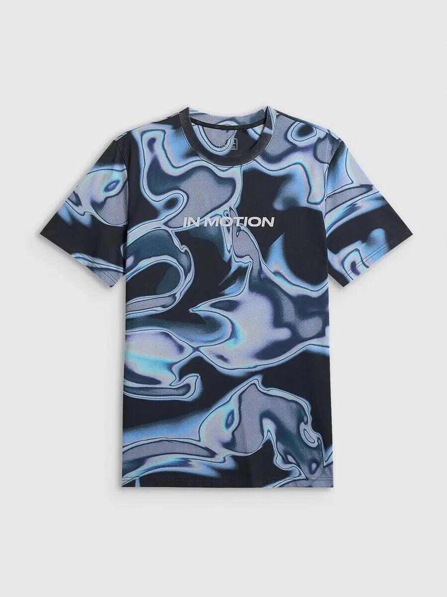 T-shirt regular z nadrukiem męski 4F 4FRSS26TTSHM3656 5/6