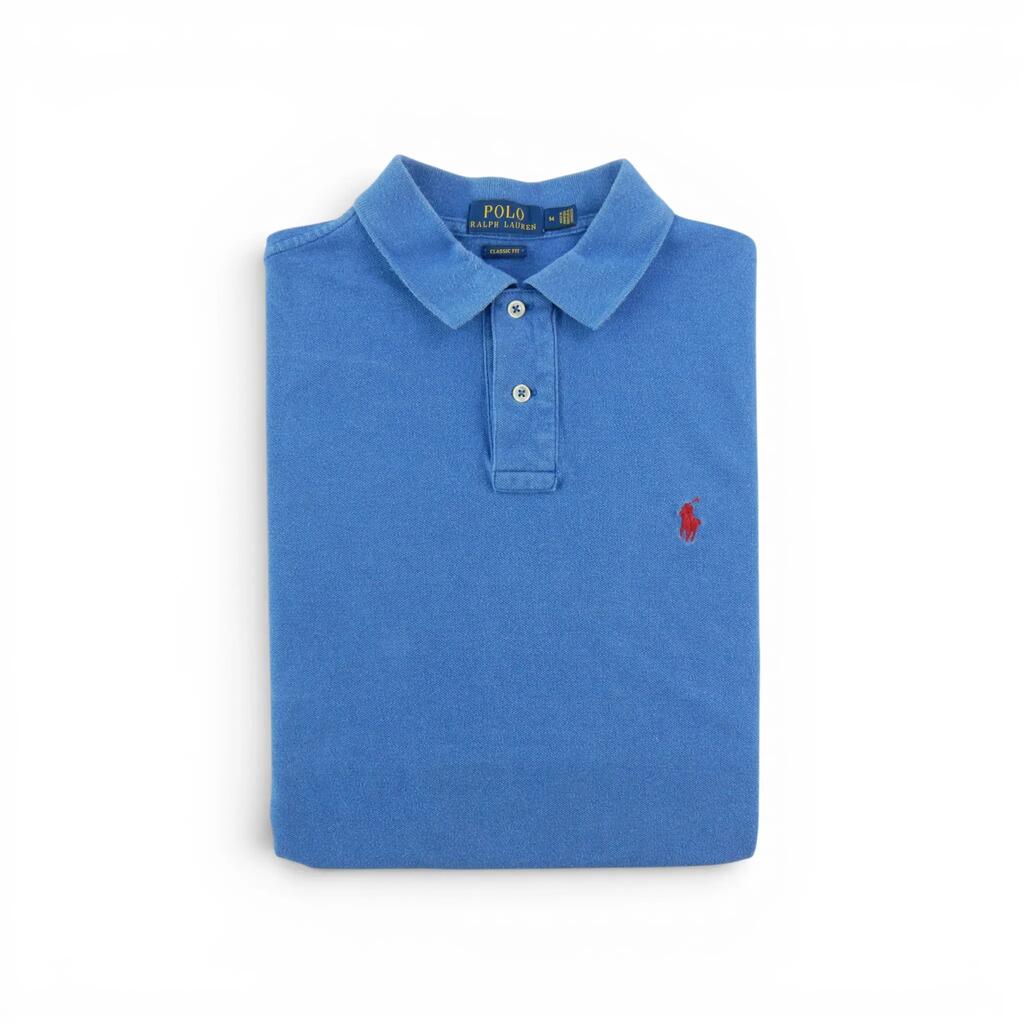 Second life - Men's Polo Shirt Short Sleeve Blue - Very good