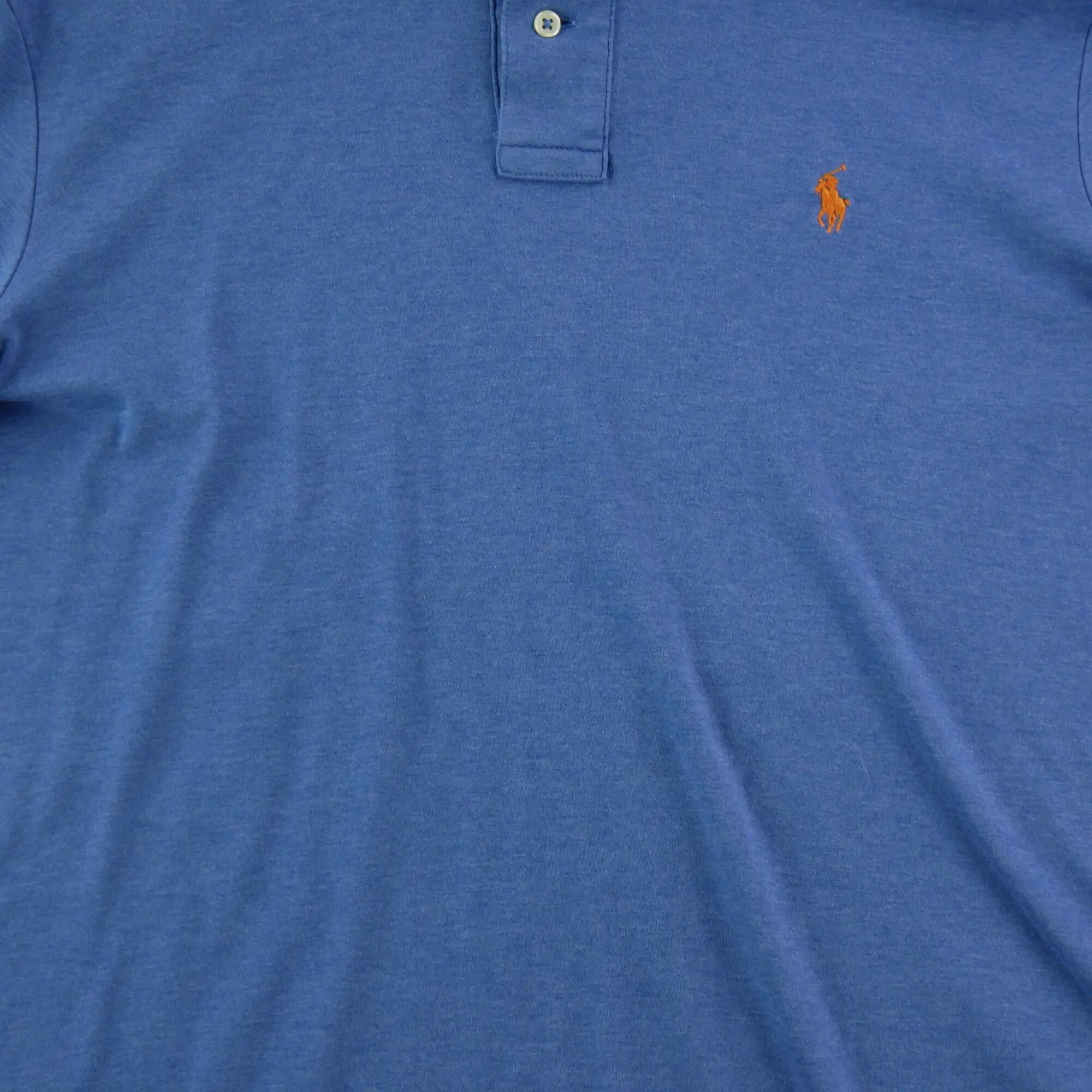 Second hand - Polo Ralph Lauren uomo manica corta blu - Stato buono 7/7
