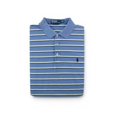 Tweedehands - polo ralph lauren heren polo korte mouw lichtblauw - goede staat