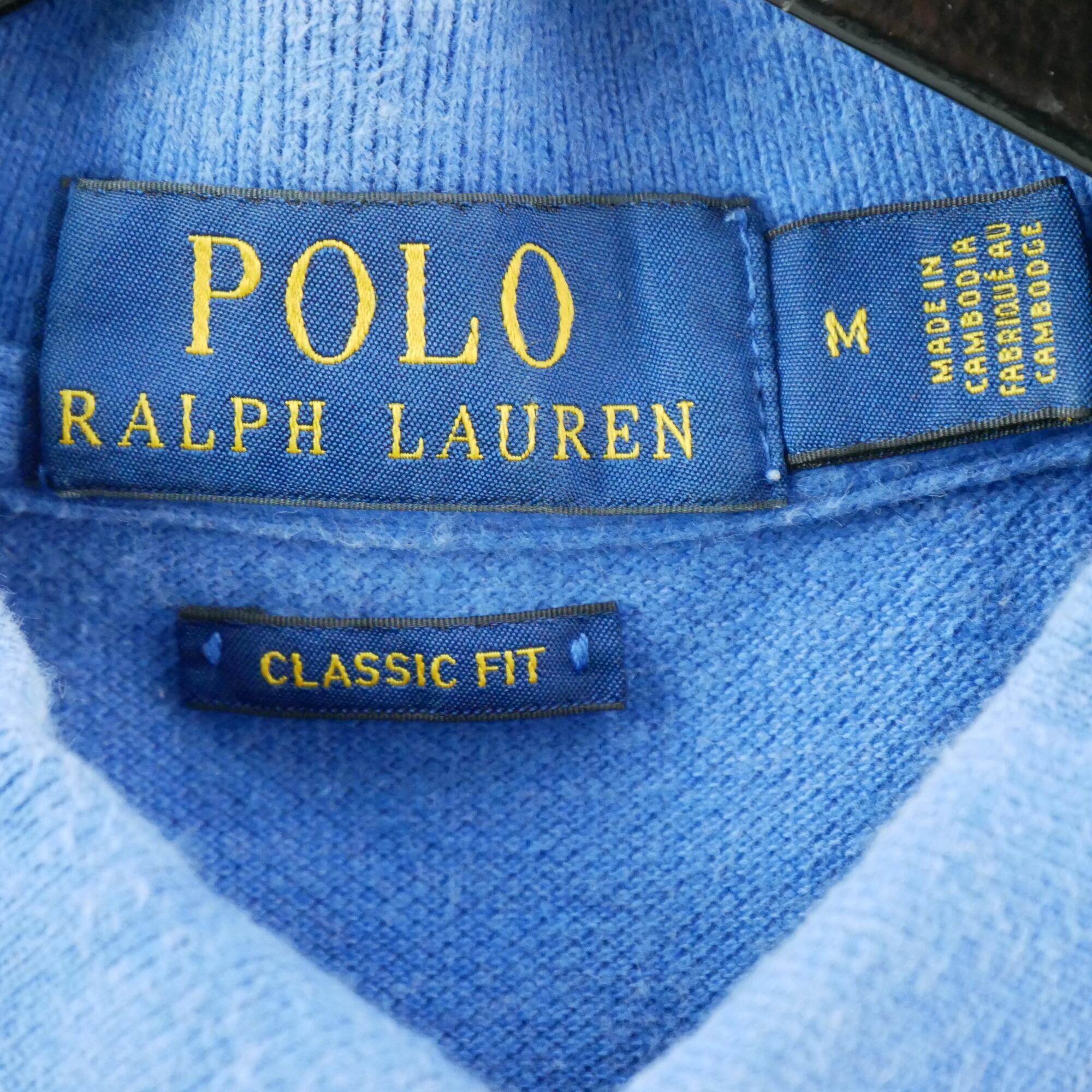 Second hand - Polo manica corta uomo Polo Ralph Lauren blu - Stato molto buono 6/7