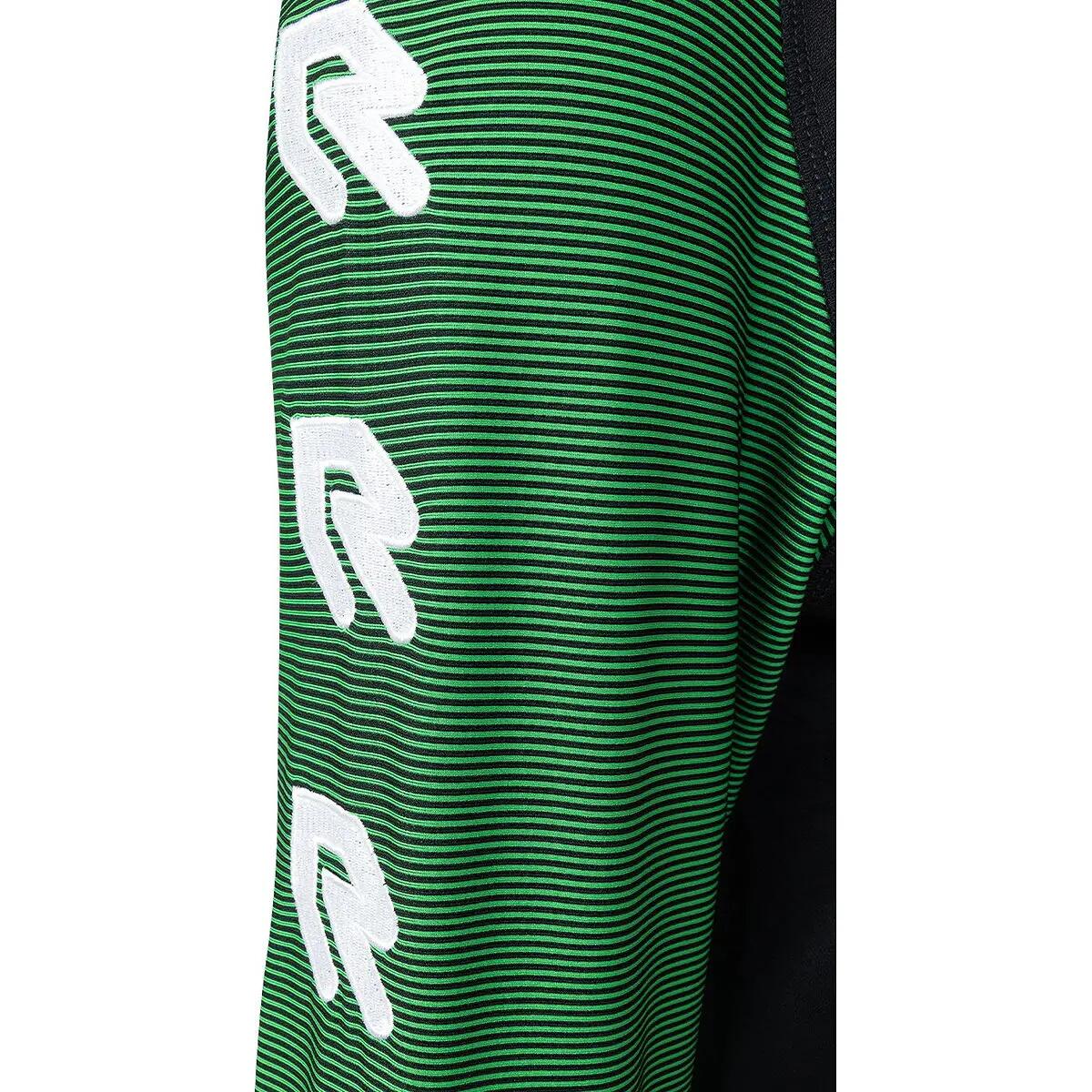 Ziptop entraînement - Football - Enfant - Raglan, zip court - Robey - Noir/Vert 3/5