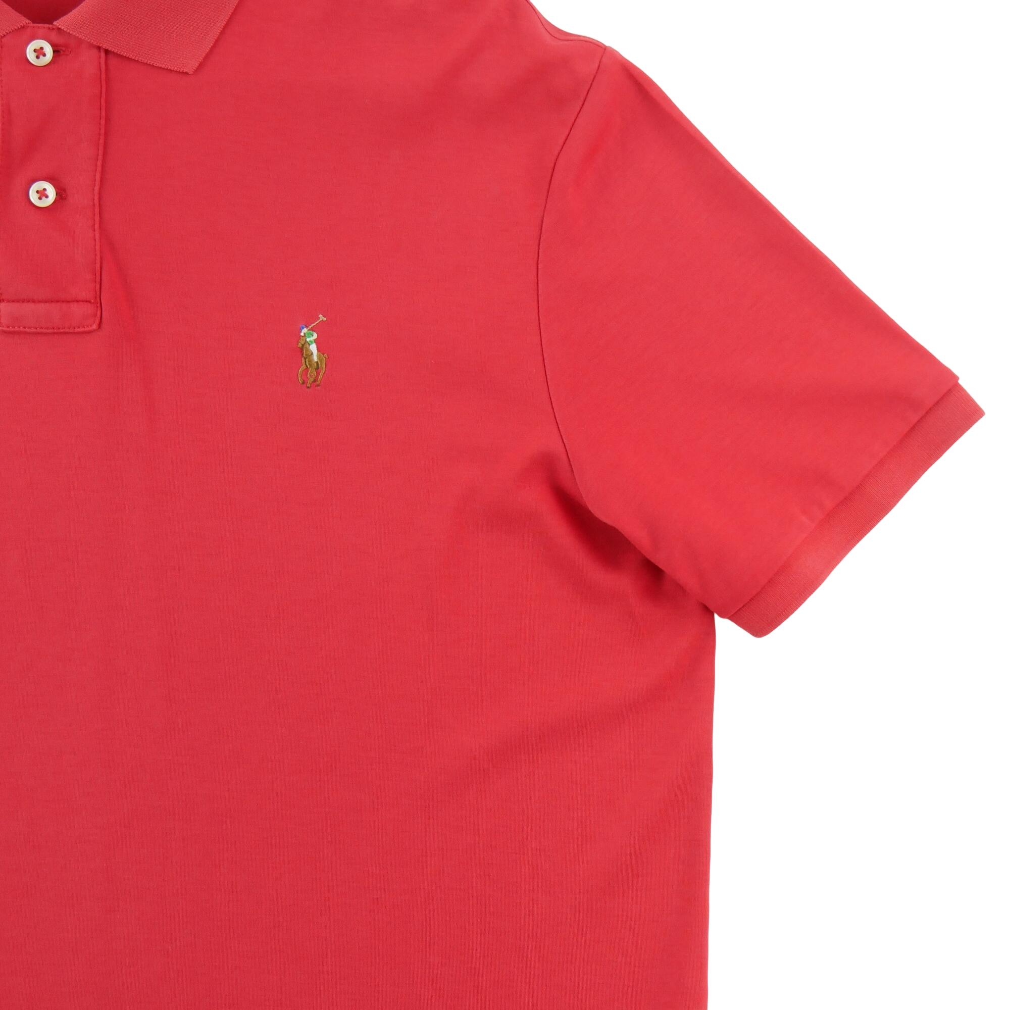 Refurbished - Polo Ralph Lauren Herren Poloshirt kurzarm rot - In gutem Zustand 5/7