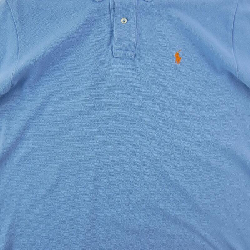 Second life - Polo Ralph Lauren bărbați, mânecă scurtă, albastru deschis - Bun