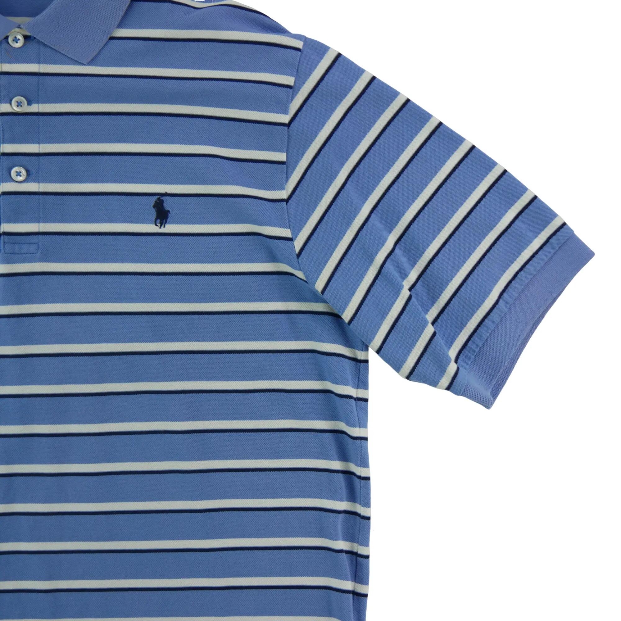 Tweedehands - Polo Ralph Lauren heren polo korte mouw lichtblauw - Goede staat 5/7