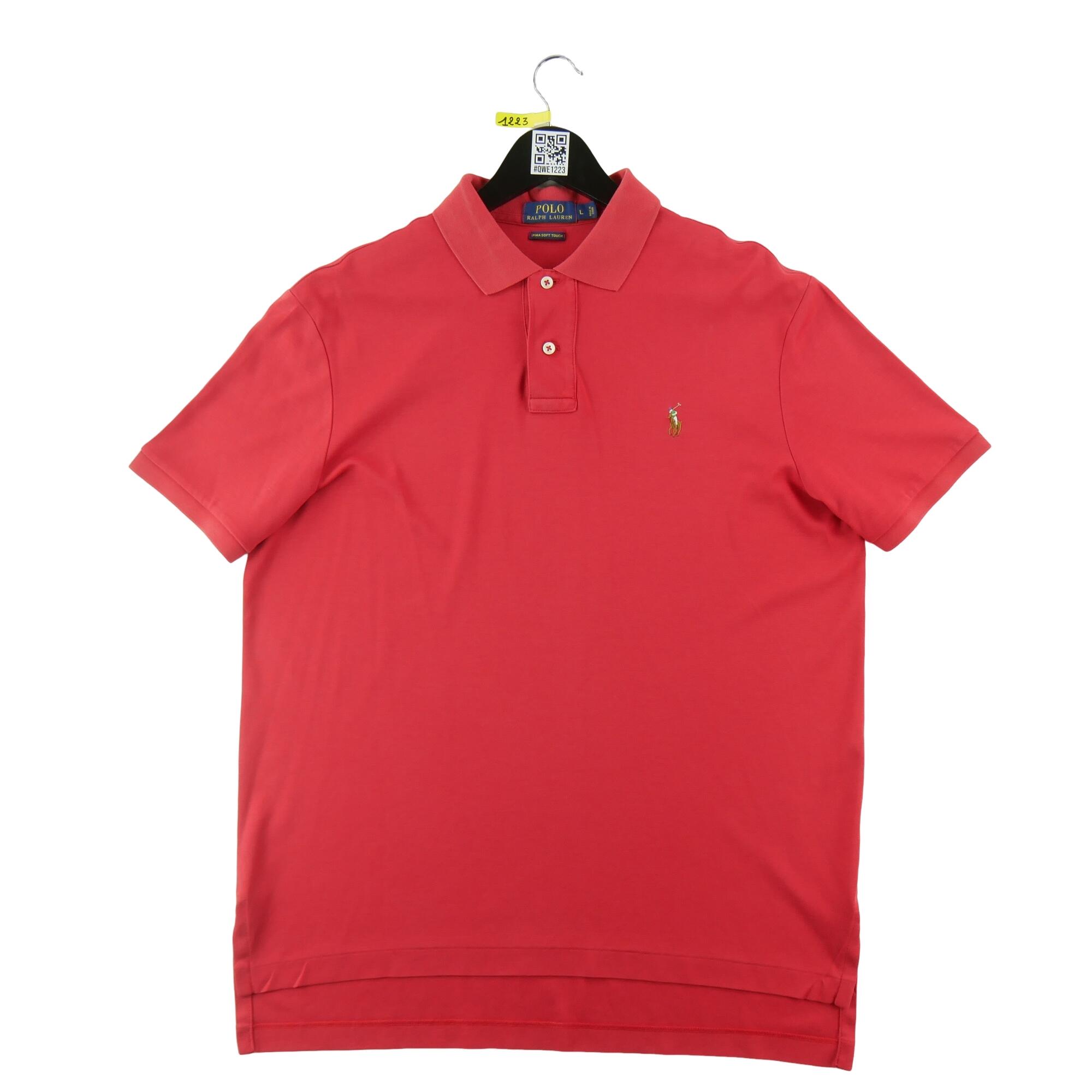 Refurbished - Polo Ralph Lauren Herren Poloshirt kurzarm rot - In gutem Zustand 2/7