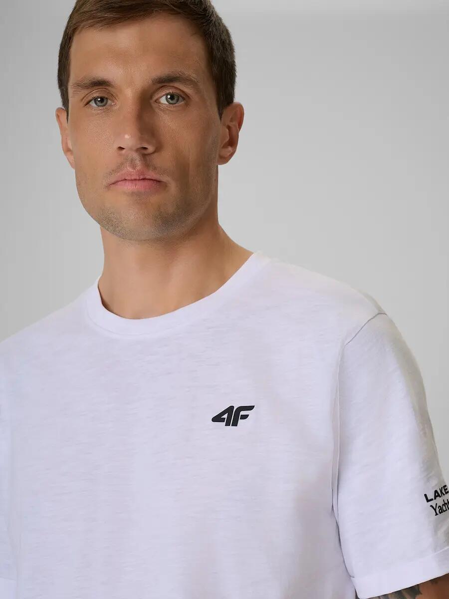 T-shirt regular z nadrukiem męski 4F 4FRSS26TTSHM3994 4/7