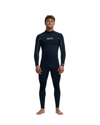 Combinaison de surf à zip dorsal YOUNG GUNS 4/3MM Noir Homme