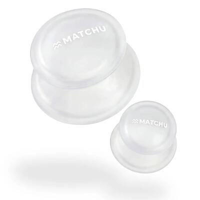 Deluxe cupping cups - 2 massage cups - anti-stof coating - met opbergkoker