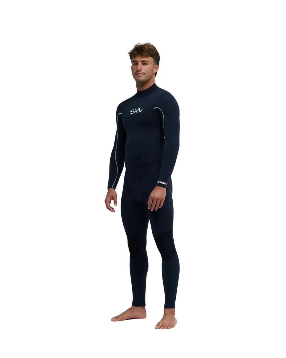 Wetsuit met een Achterrits YOUNG GUNS 4/3MM Schwarz Heren 3/4