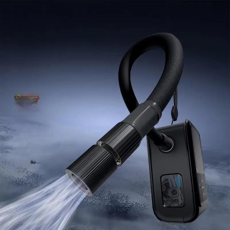 Mini pompa elettrica da 130 PSI con schermo e USB-C WEST BIKING 3/4