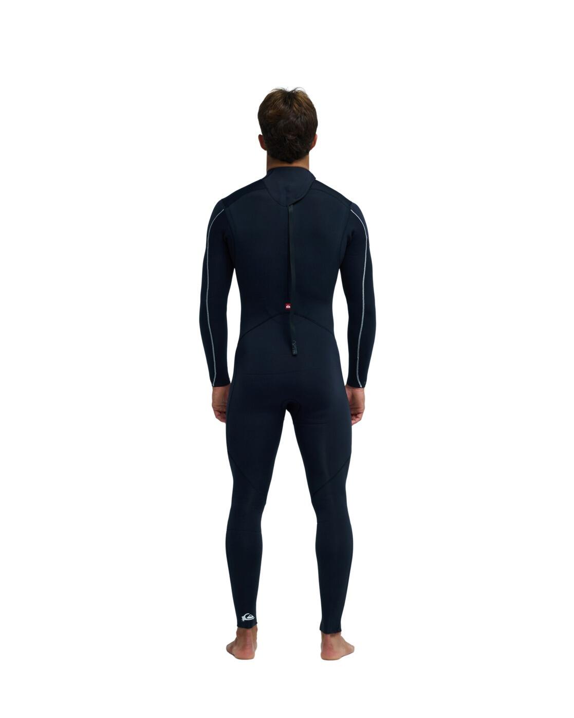 Wetsuit met een Achterrits YOUNG GUNS 4/3MM Schwarz Heren 2/4