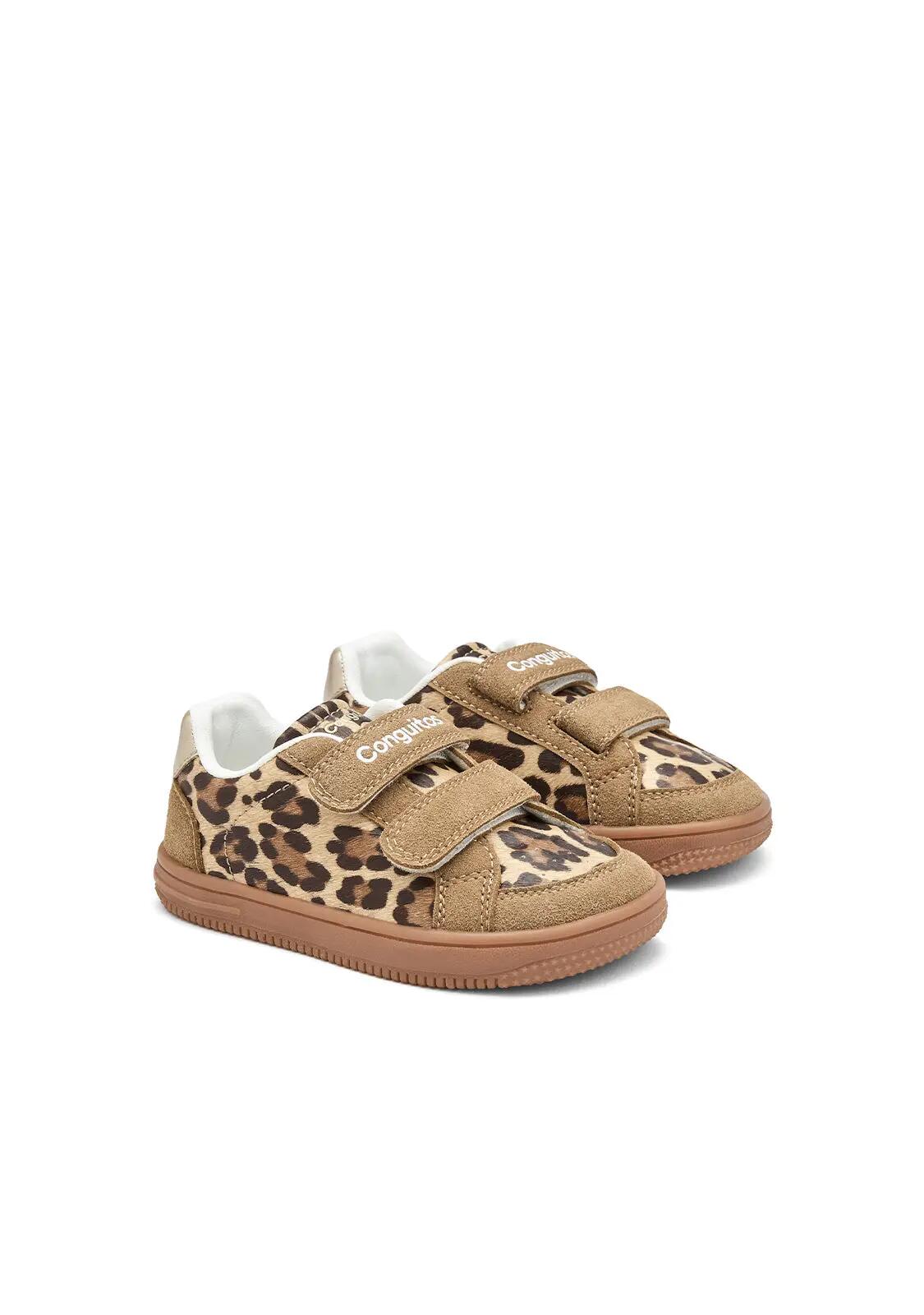 Zapatillas Conguitos Barefoot Goflex Leopardo 2/4