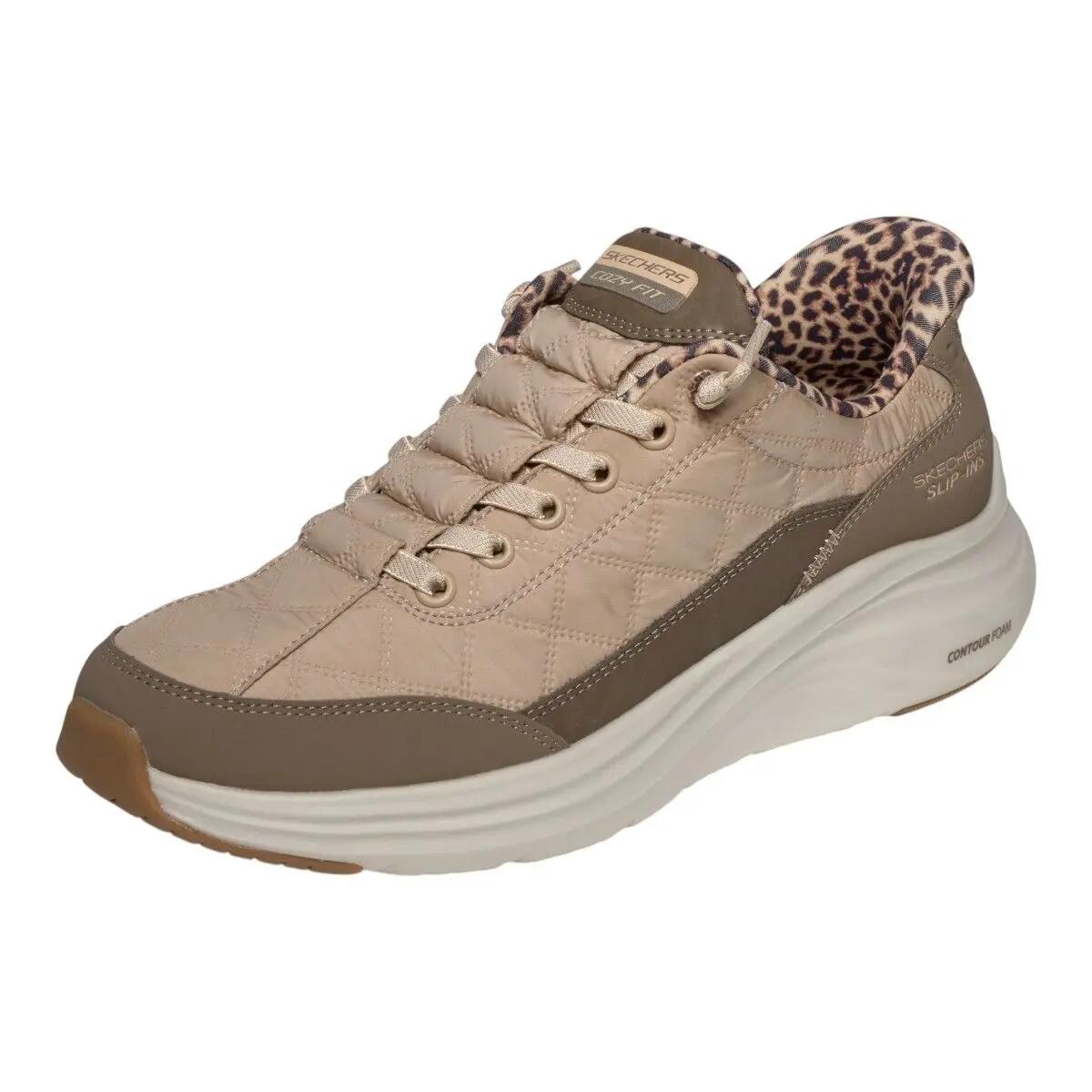 Baskets Femme Baskets Skechers CONTOUR FOAM-LEOPARD DREAM Marron Skechers 4/5