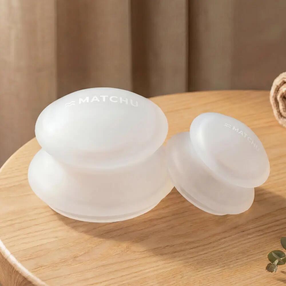 Deluxe cupping cups - 2 massage cups - Anti-stof coating - Met opbergkoker 2/6