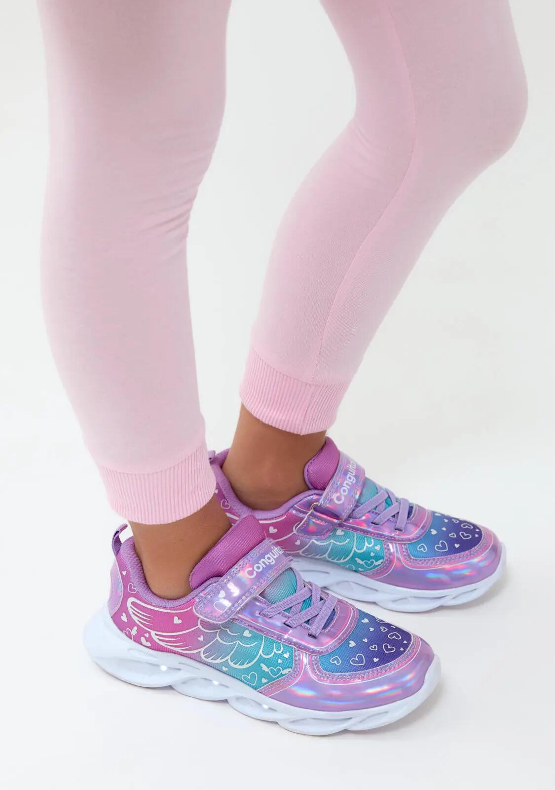 Zapatillas Conguitos Luces Unicornio 3/5