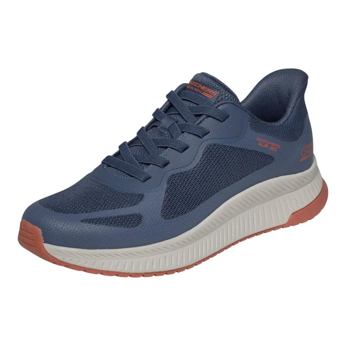 Baskets Homme Baskets Skechers BOBS SQUAD 4 Bleu Skechers 2/5