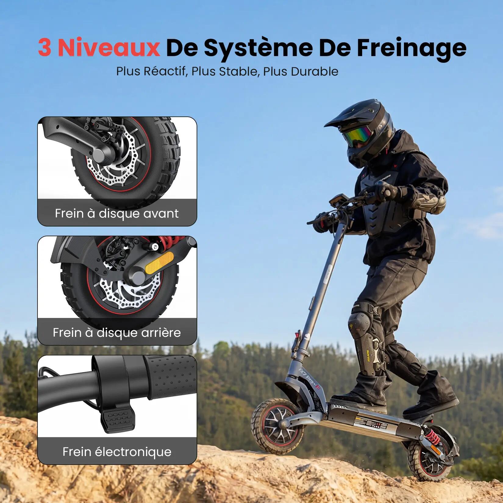 Trottinette Électrique Tout-Terrain iScooter Double Motorisation,60 km,APP 4/15