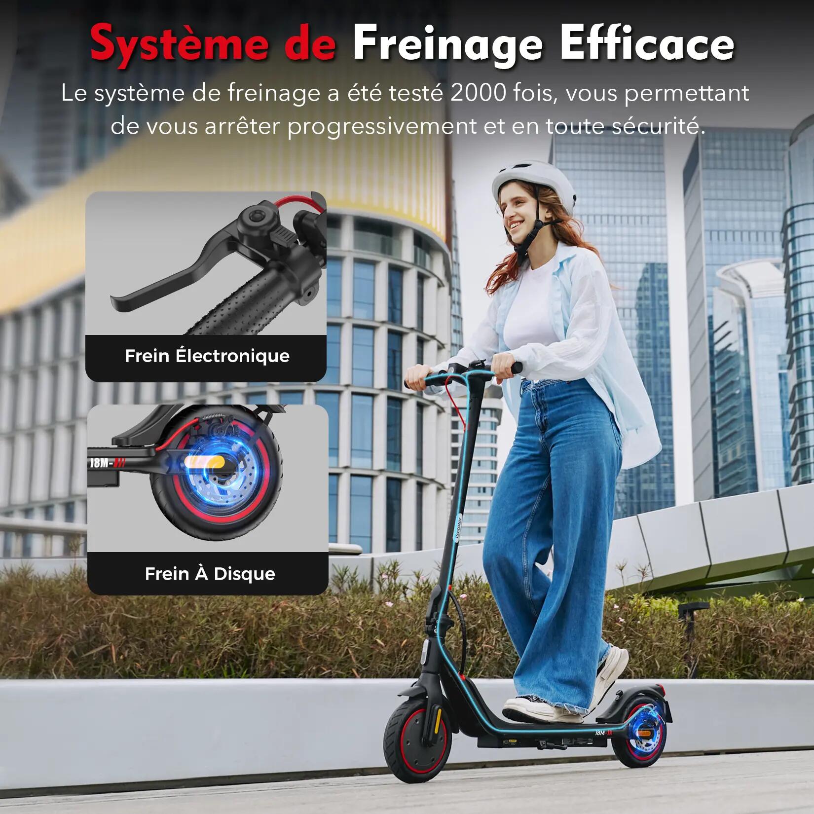Trottinette Électrique iScooter i8M 500W 25 km Pneus 8,5" Légère APP 9/15