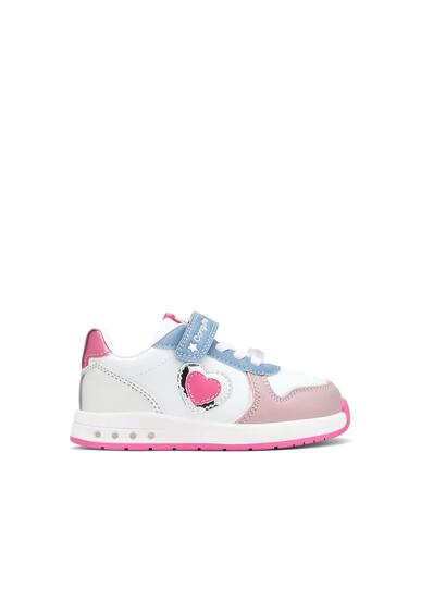 Zapatillas Conguitos Luces Corazón Barefoot Goflex