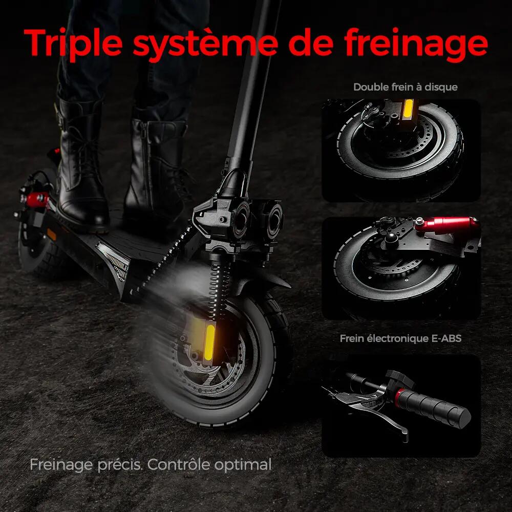 Trottinette Électrique Tout-Terrain iScooter 800W,45 km,Double Suspension,APP 7/11