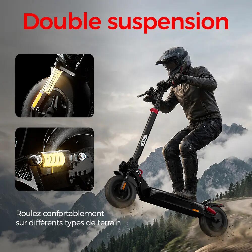 Trottinette Électrique Tout-Terrain iScooter 800W,45 km,Double Suspension,APP 6/11