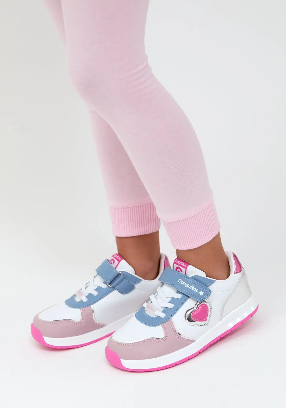 Zapatillas Conguitos Luces Corazón Barefoot Goflex 3/5
