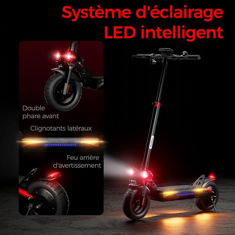 Trottinette Électrique Tout-Terrain iScooter 800W,45 km,Double Suspension,APP 5/11