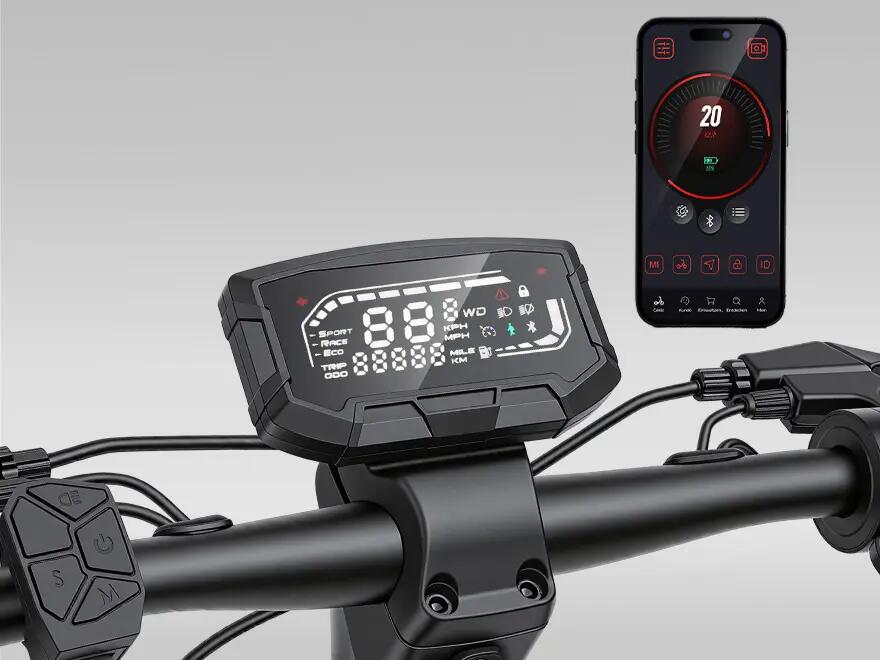 Trottinette Électrique Tout-Terrain iScooter Double Motorisation,60 km,APP 13/15