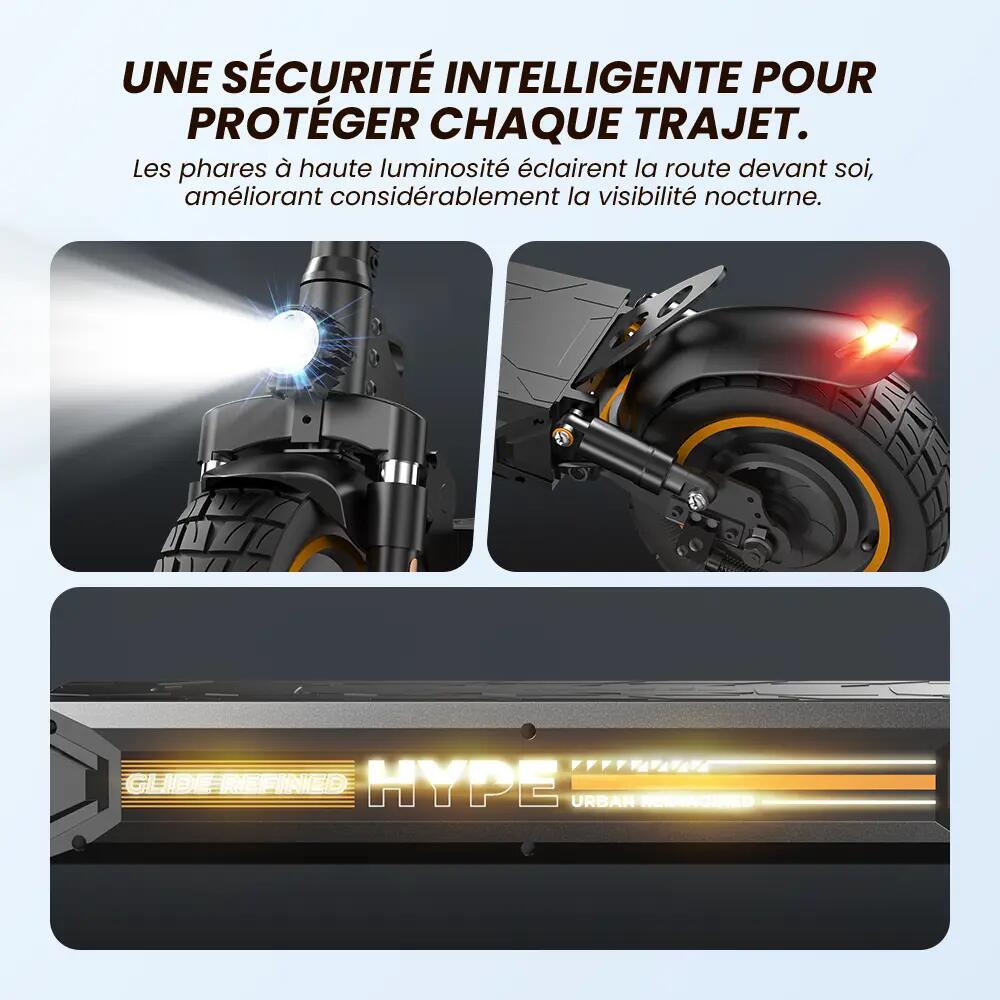 Trottinette Électrique Tout-Terrain iScooter 40 km,Suspension,APP 5/15