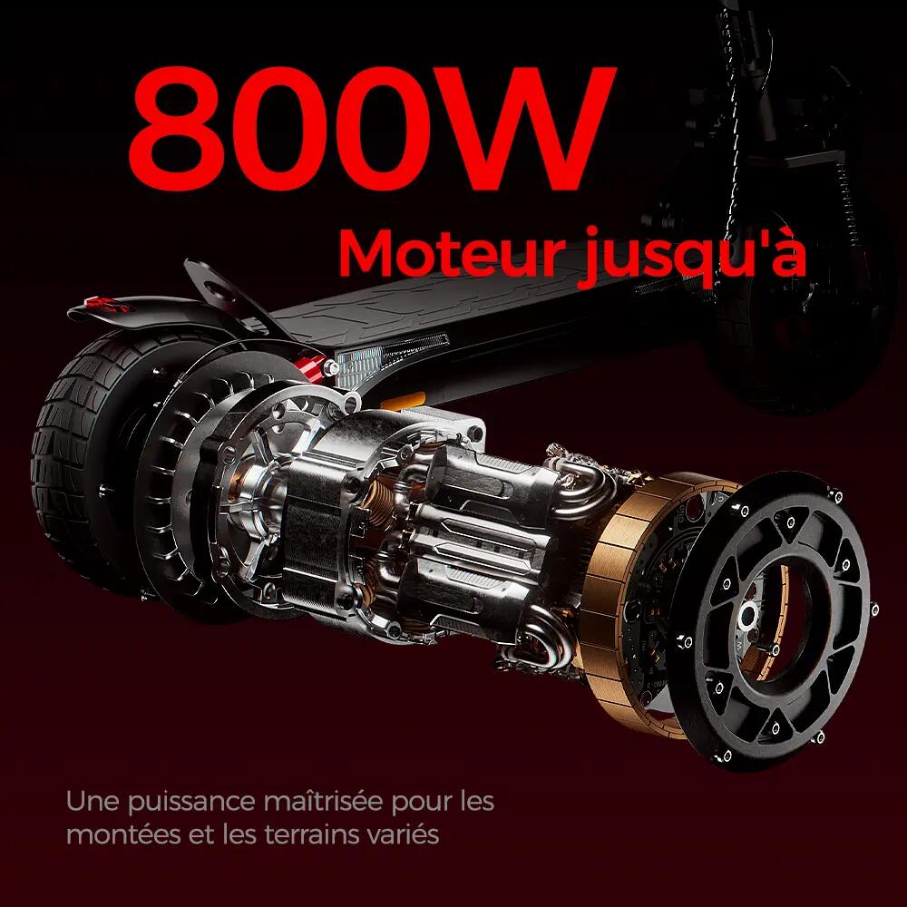 Trottinette Électrique Tout-Terrain iScooter 800W,45 km,Double Suspension,APP 2/11