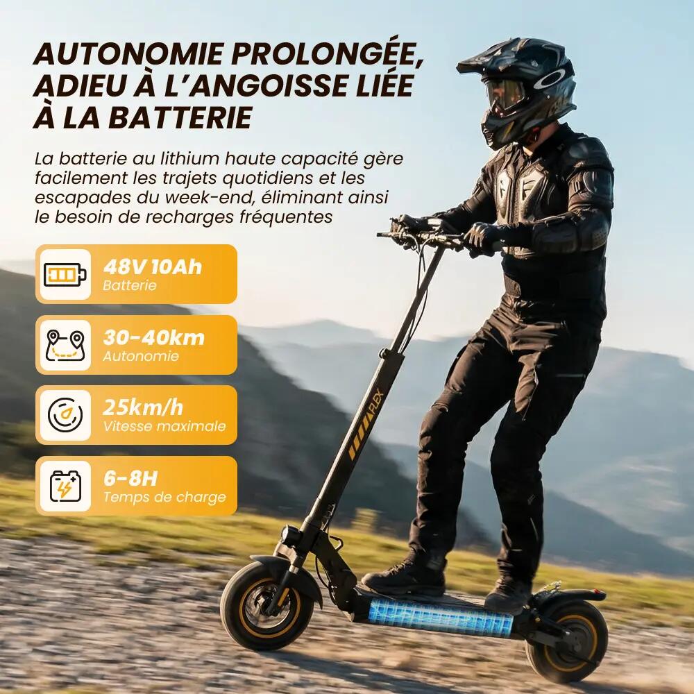 Trottinette Électrique Tout-Terrain iScooter 40 km,Suspension,APP 3/15