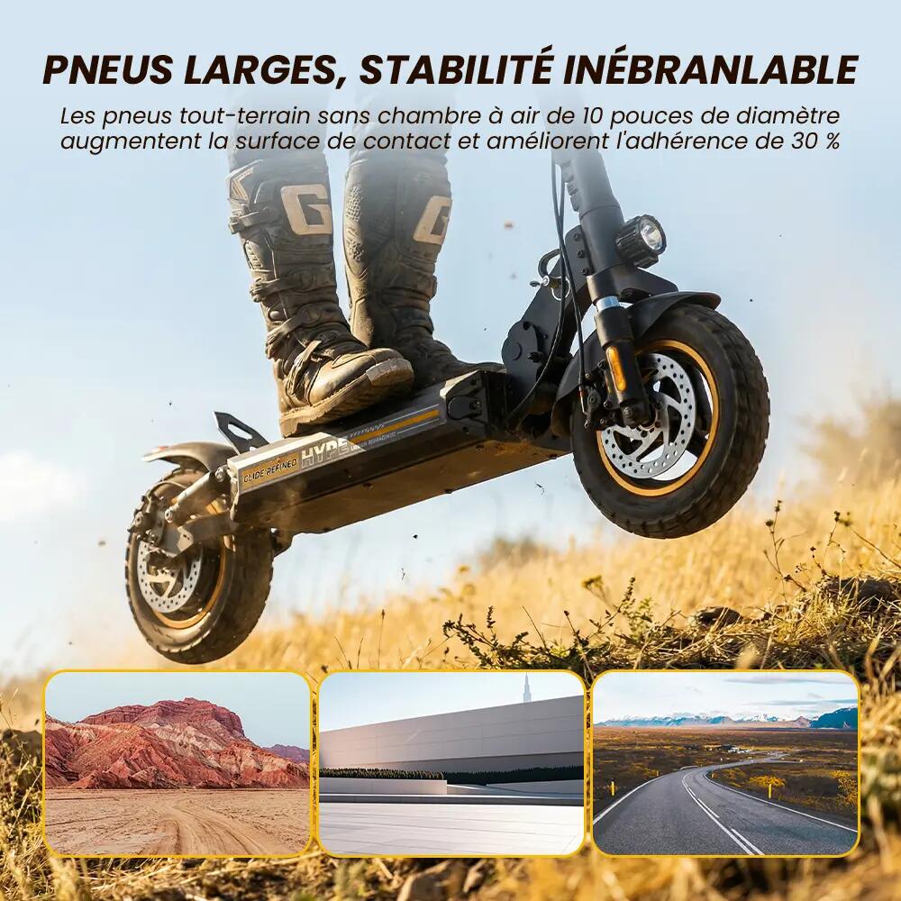 Trottinette Électrique Tout-Terrain iScooter 40 km,Suspension,APP 2/15