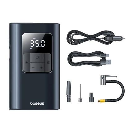 Baseus kompresor samochodowy pompka do opon piłek latarka powerbank 6000mAh 75W