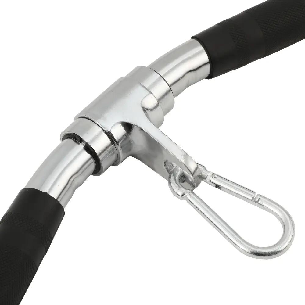 Agarre Curl Barra Z para Polea – Sistema Giratorio Bíceps y Tríceps Fitness Tech 3/5