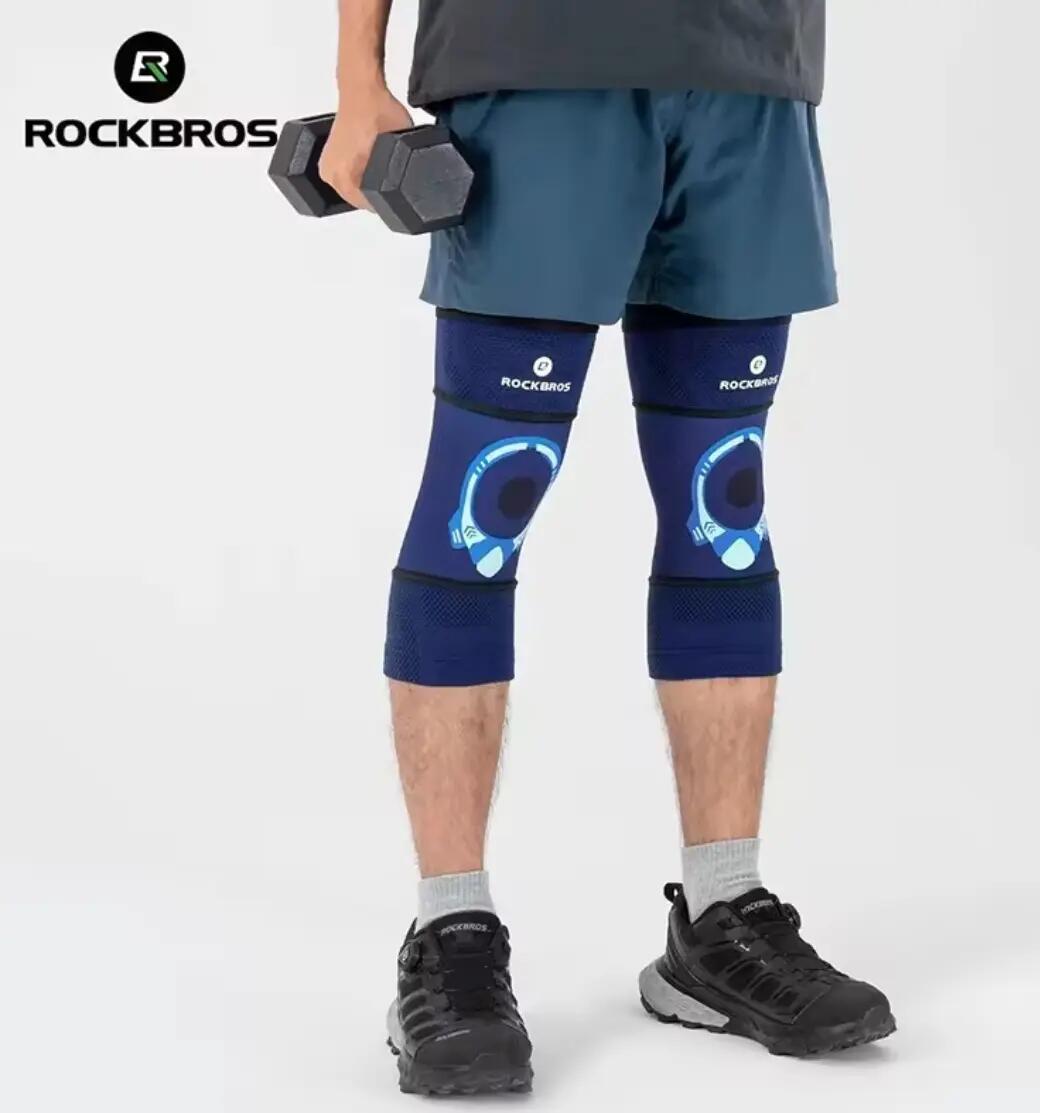 Ochraniacze na kolana rowerowe z ochroną przed wstrząsami ROCKBROS 2/3