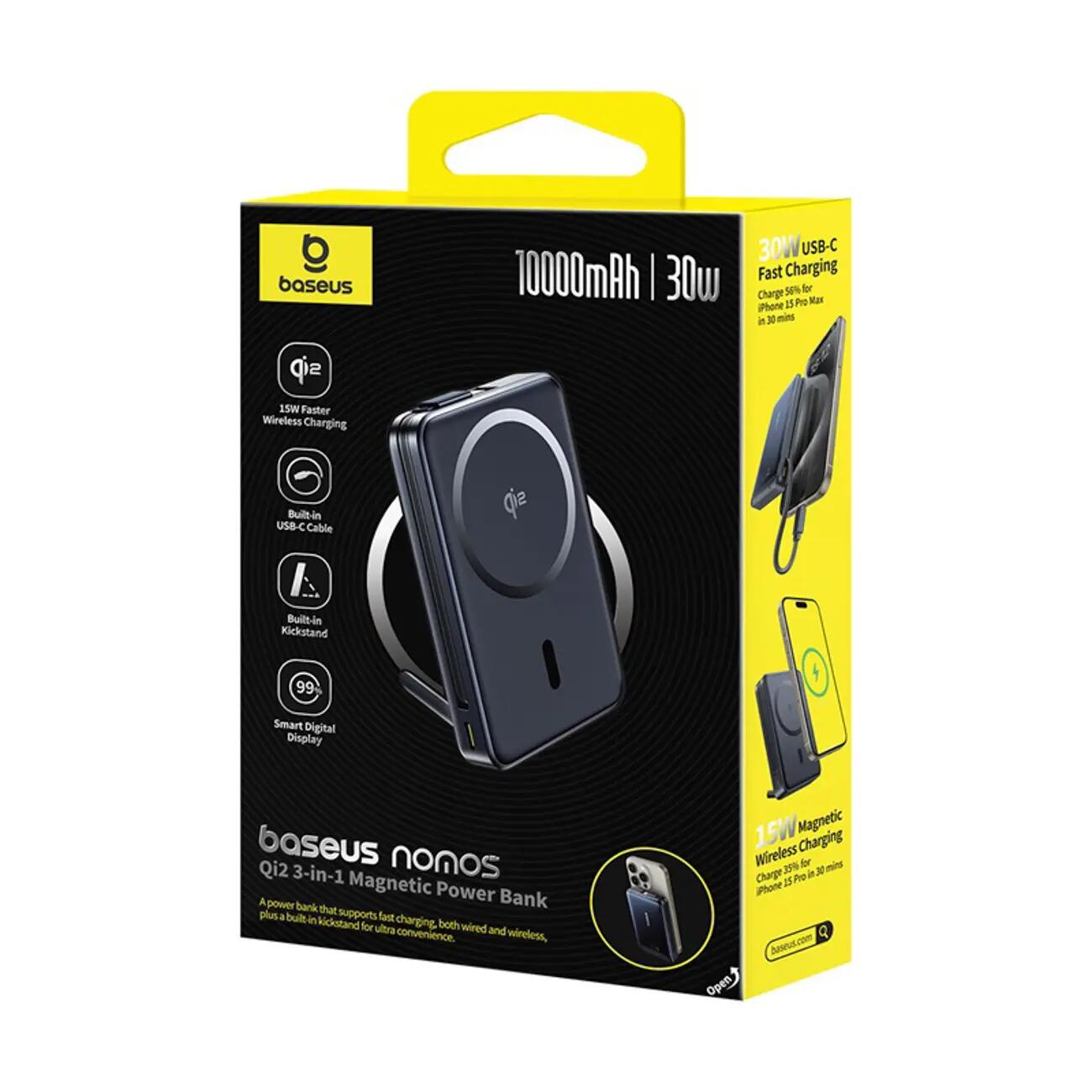 Powerbank Baseus magnetyczny 10000 mAh 30W QI2 z magsafe 7/7