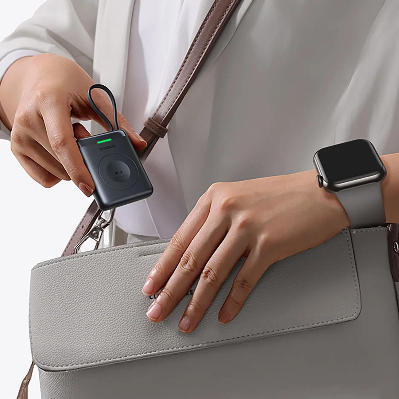 Powerbank Baseus do Apple Watch 1–10 se se 2 ultra ultra 2 5W 4/7