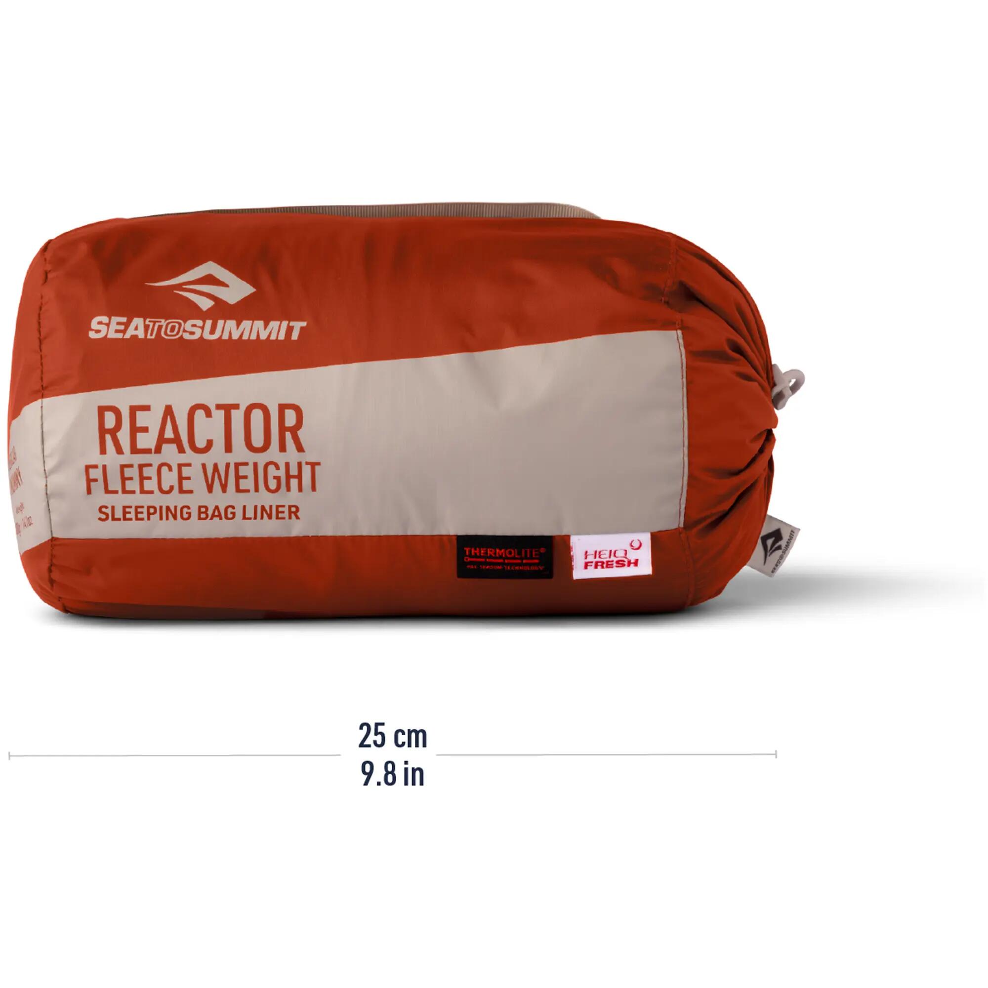 Wkładka do śpiwora Sea to Summit Reactor Fleeceweight L - picante 7/7